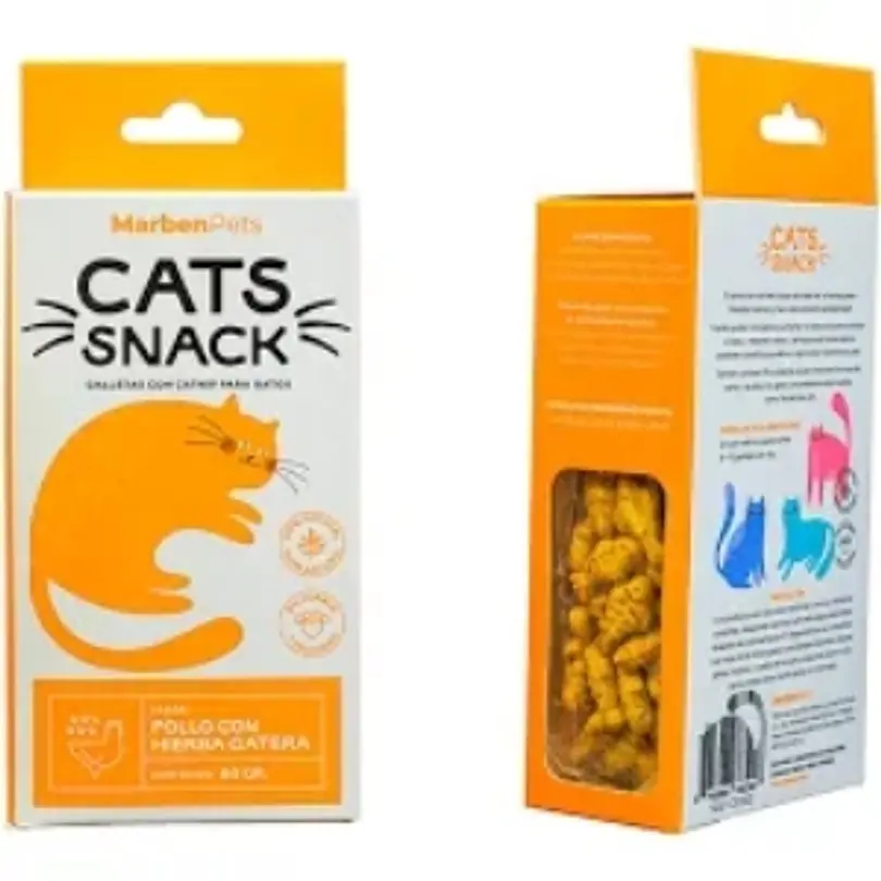 Cat Snack - Galletas Con Catnip Pollo Con Hierba Gatera 80 Gr